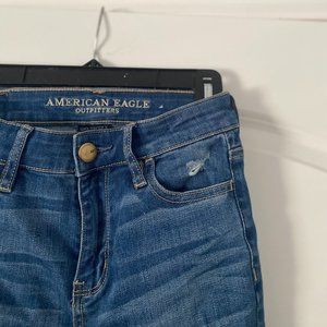 American Eagle Super Stretch X Ripped Jeans